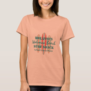 Camiseta Surf Rótulo molesto Monograma tablas de surf hawai
