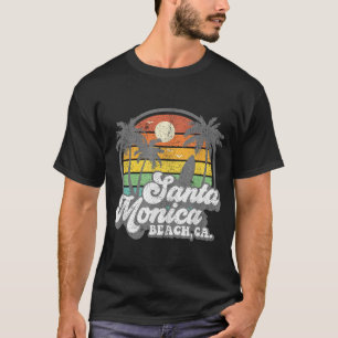 Camiseta Surf Santa Mónica Beach California Surfing 70'S