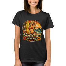 Surf Shack Surfer Pin-Up | Ride The Waves Beach