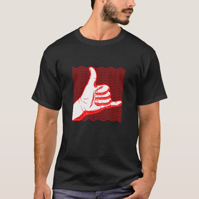Camiseta Surf Shaka Surf Design (Anverso)