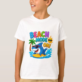 Camiseta 🌊 Surf Shark Dibujo Animado Para Diversión De Ver
