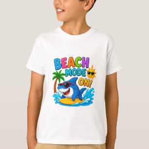 Camiseta 🌊 Surf Shark Dibujo Animado Para Diversión De Ver