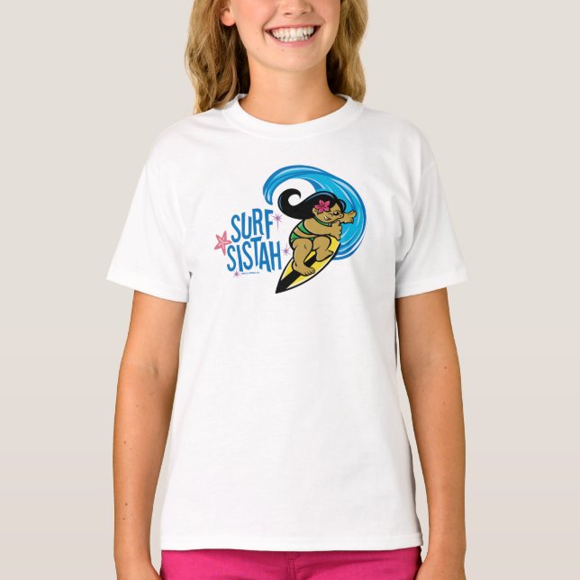 Camiseta Surf Sistah a todo color (Anverso)