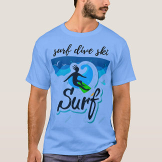 Camiseta surf submarinismo t es beach t es Summer t es surf