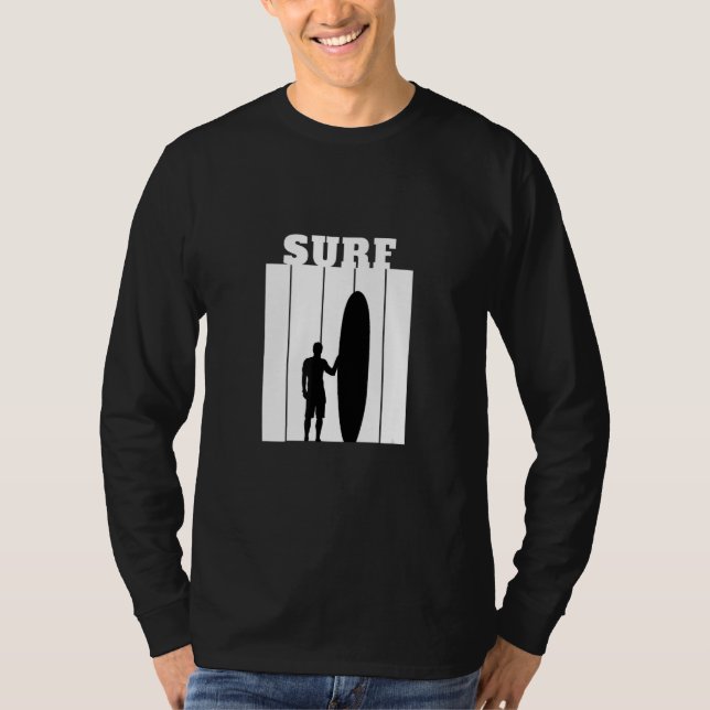 Camiseta Surf Surfer Silhouette White (Anverso)