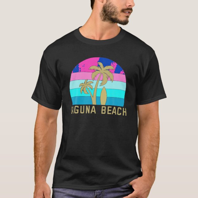 Camiseta Surf Surfing Palm Tree Summer California Laguna Be (Anverso)