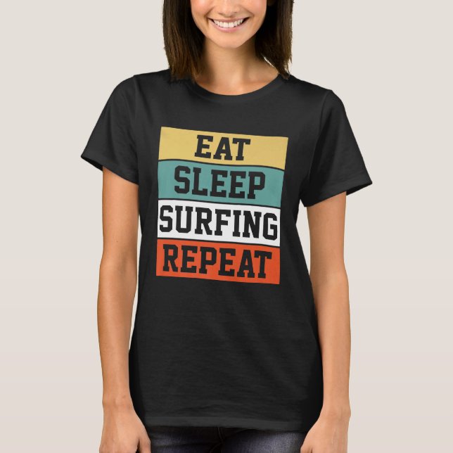 Camiseta Surf Surfing Retro Gift Premium (Anverso)