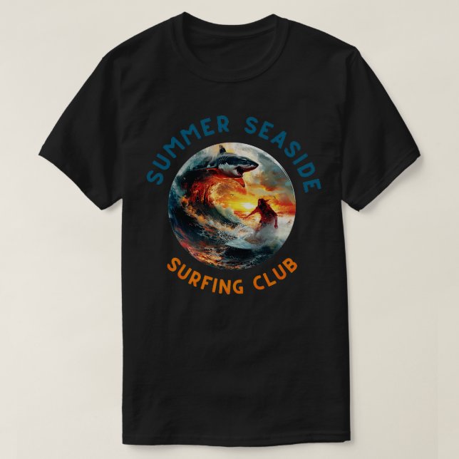 Camiseta Surf Surfing Summer Waves Sea No2 TShirt (Diseño del anverso)