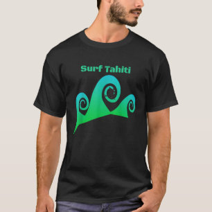 Camiseta Surf Tahiti ondea paraíso de surf en Isla Tropical
