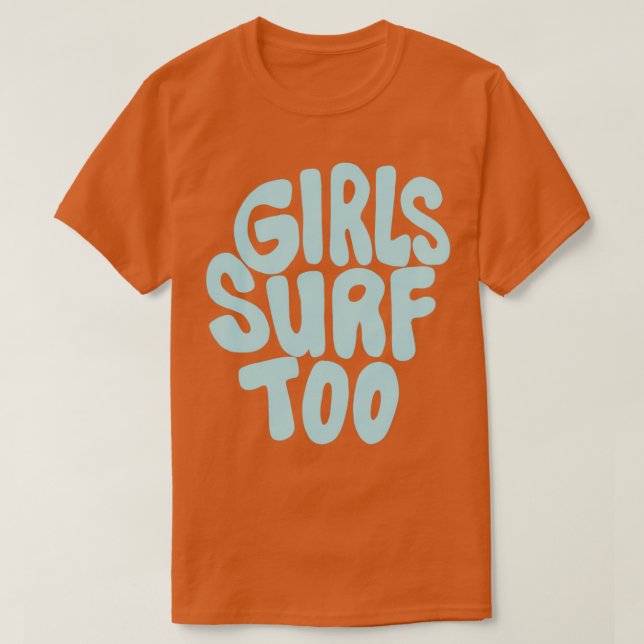 Camiseta Surf también chicas (Diseño del anverso)