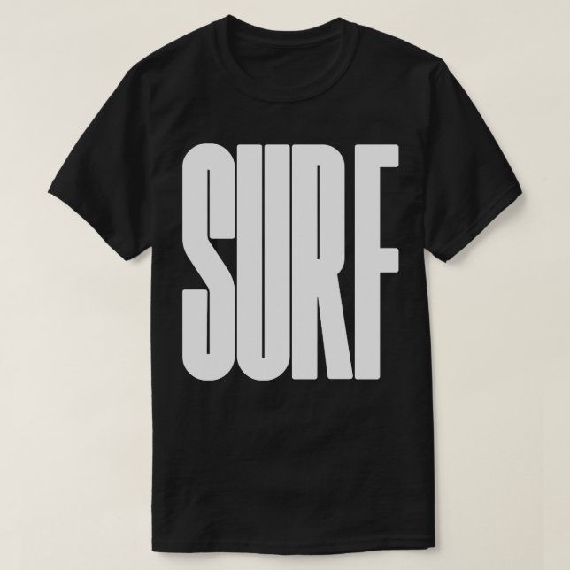 Camiseta SURF Texto en negrita (Diseño del anverso)
