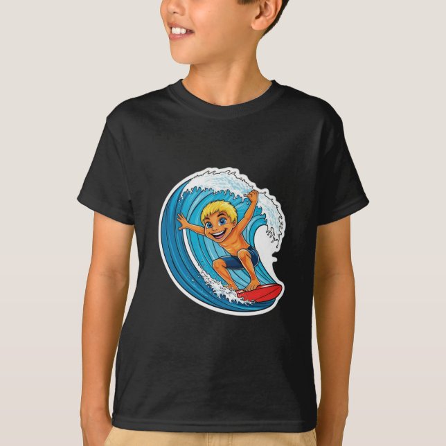Camiseta Surf the Waves - Pasear por la aventura con estilo (Anverso)