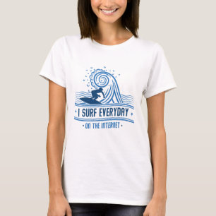 Camiseta Surf Todos Los Días En Internet