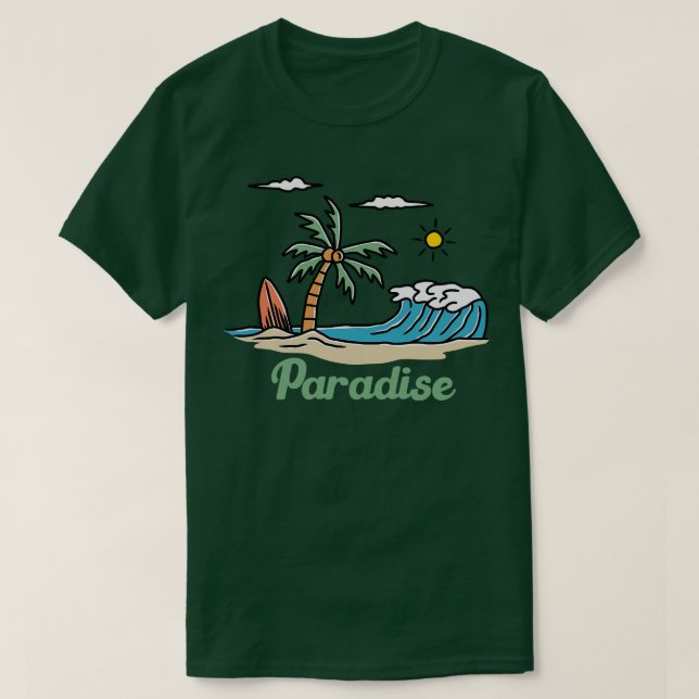 Camiseta Surf TShirt de verano (Diseño del anverso)