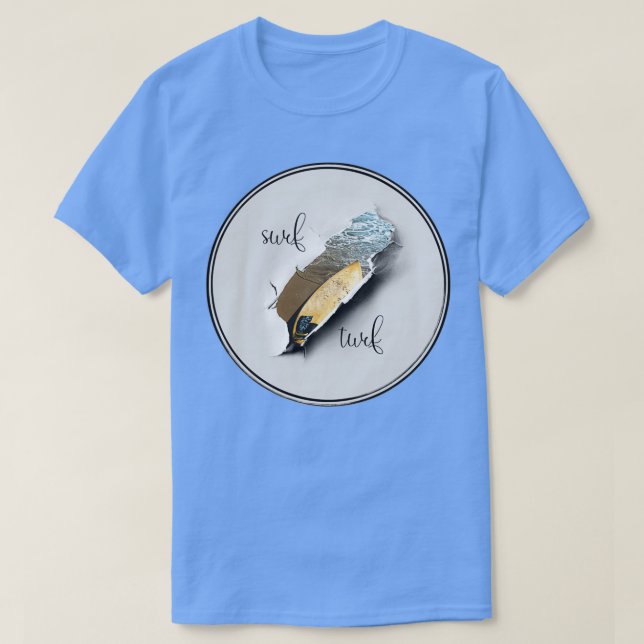 CAMISETA SURF TURF (Diseño del anverso)