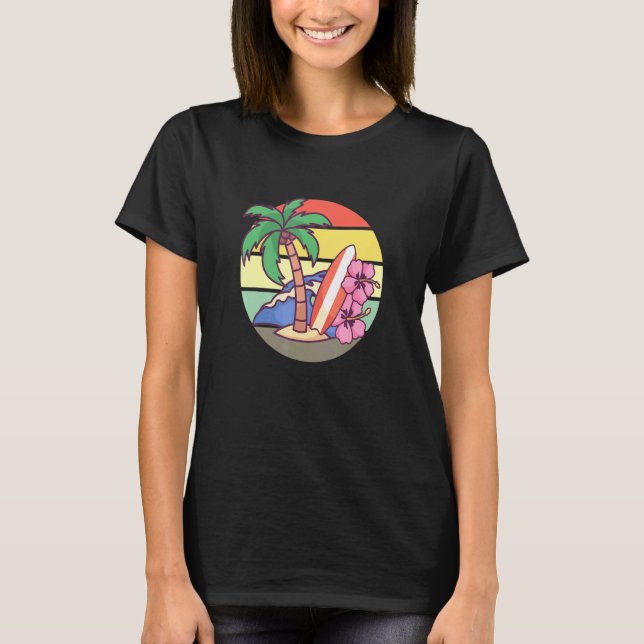 Camiseta Surf Vacation At Surf Camp Surf Course Road Trip F (Anverso)
