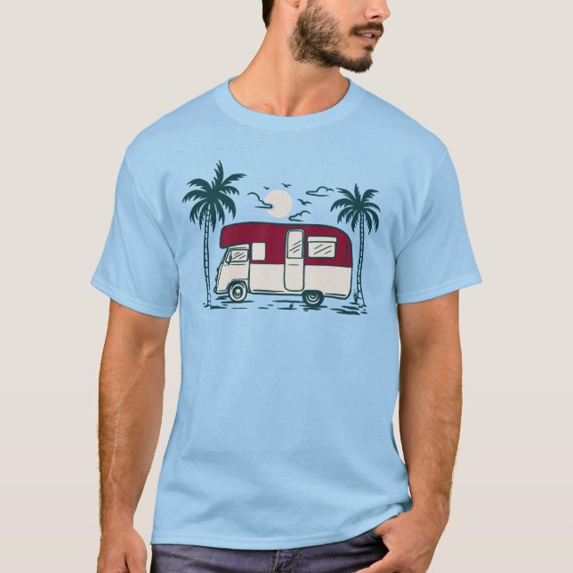 Camiseta Surf Van | Surfing Van | Van Surf | Van Living (Anverso)