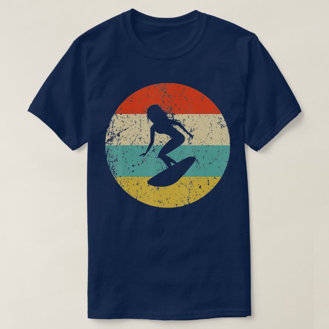 Camiseta Surf - Vintage Retro Surfer (Diseño del anverso)