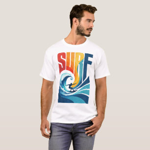 Camiseta SURF Wave Surfer – Arte de estilo de vida de surf 