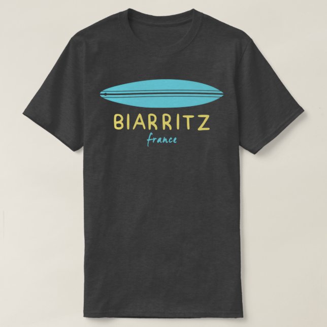 CAMISETA SURFBOARD BIARRITZ FRANCE (Diseño del anverso)