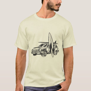Camiseta Surfboard Car Vintage Surf Design