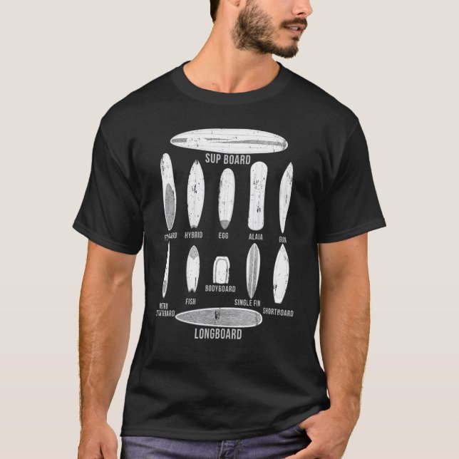 Camiseta Surfboard Collection Surfing Surfboards (Anverso)