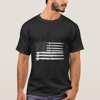 Camiseta Surfboard de bandera estadounidense vintage