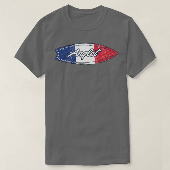 Camiseta Surfboard de la bandera de Francia de Anglet (Diseño del anverso)