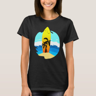 Camiseta Surfboard I California Beach Wave Palm