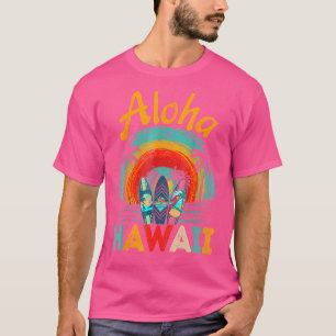 Camiseta Surfboard retro hawaiano Aloha Hawaii Island Surfe
