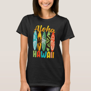 Camiseta Surfboard retro hawaiano Aloha Hawaii Island Surfe