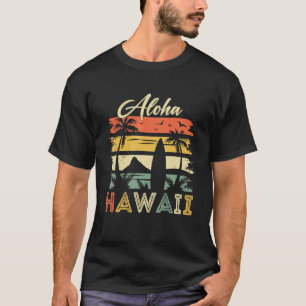 Camiseta Surfboard retro hawaiano Aloha Hawaii Island Surfe