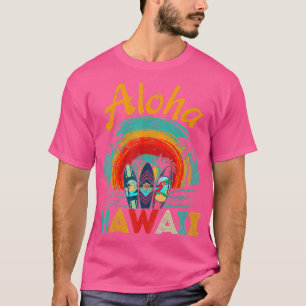 Camiseta Surfboard retro hawaiano Aloha Hawaii Island Surfe