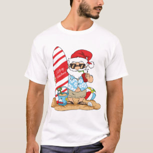 Camiseta Surfboard Santa T Shirt