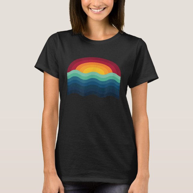 Camiseta Surfboard Surfboard Sunset Surf Surfing Wakeboard  (Anverso)