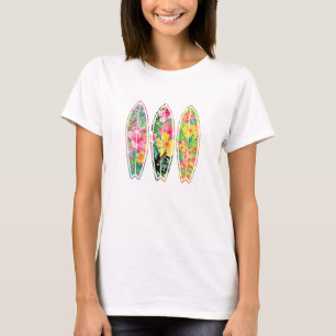 Camiseta Surfboards florales