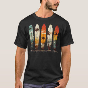 Camiseta Surfboards Retro Vintage Palms Bea