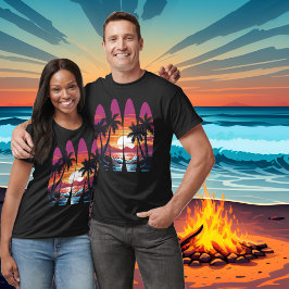 Camiseta Surfboards Sunset