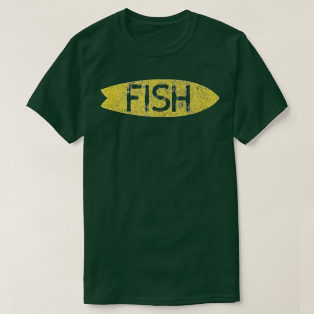 Camiseta Surfboards Vintage Retro Fish Style (Diseño del anverso)