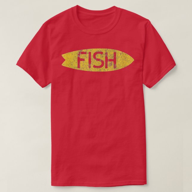 Camiseta Surfboards Vintage Retro Fish Style  (Diseño del anverso)