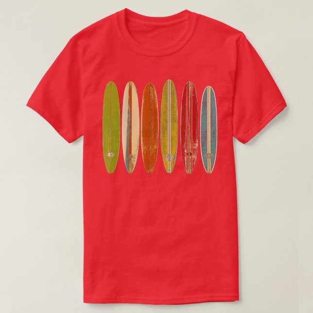 Camiseta Surfboards Vintage Retro Style Surfing (Diseño del anverso)