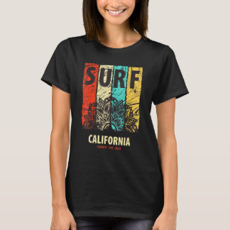 Camiseta Surfea Costa de California Verano Montando Olas