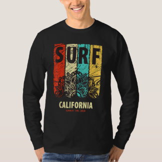 Camiseta Surfea Costa de California Verano Montando Olas