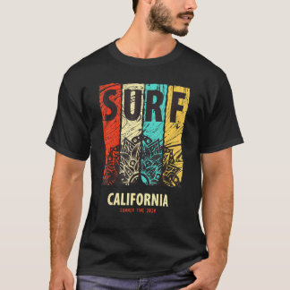 Camiseta Surfea Costa de California Verano Montando Olas