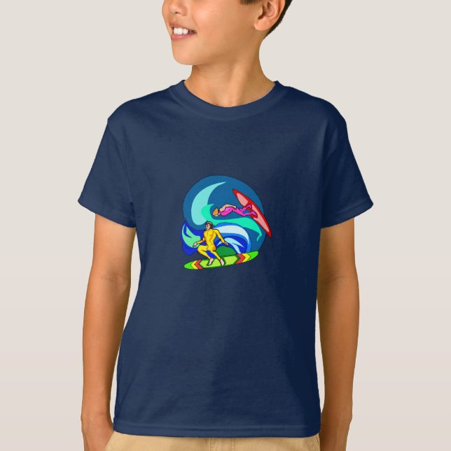 Camiseta Surfea la Ola - (Anverso)