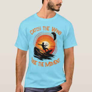 Camiseta Surfea la Onda de Fuego Kitesurfing Atardecer