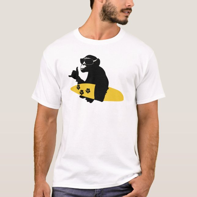 Camiseta surfea monkey (Anverso)