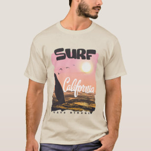 Camiseta Surfear en California y Hawái - Playa impresionant