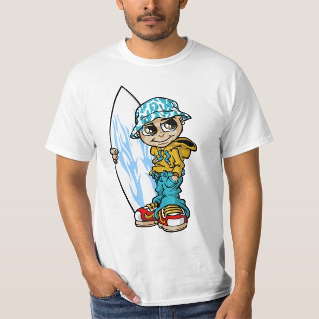 Camiseta Surfer boy and his board (Anverso)