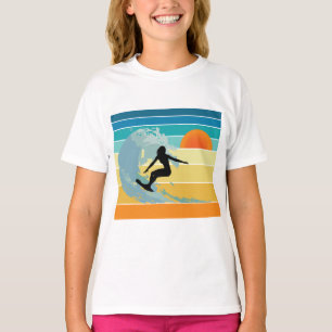 Camiseta Surfer Chica Vintage Sunset